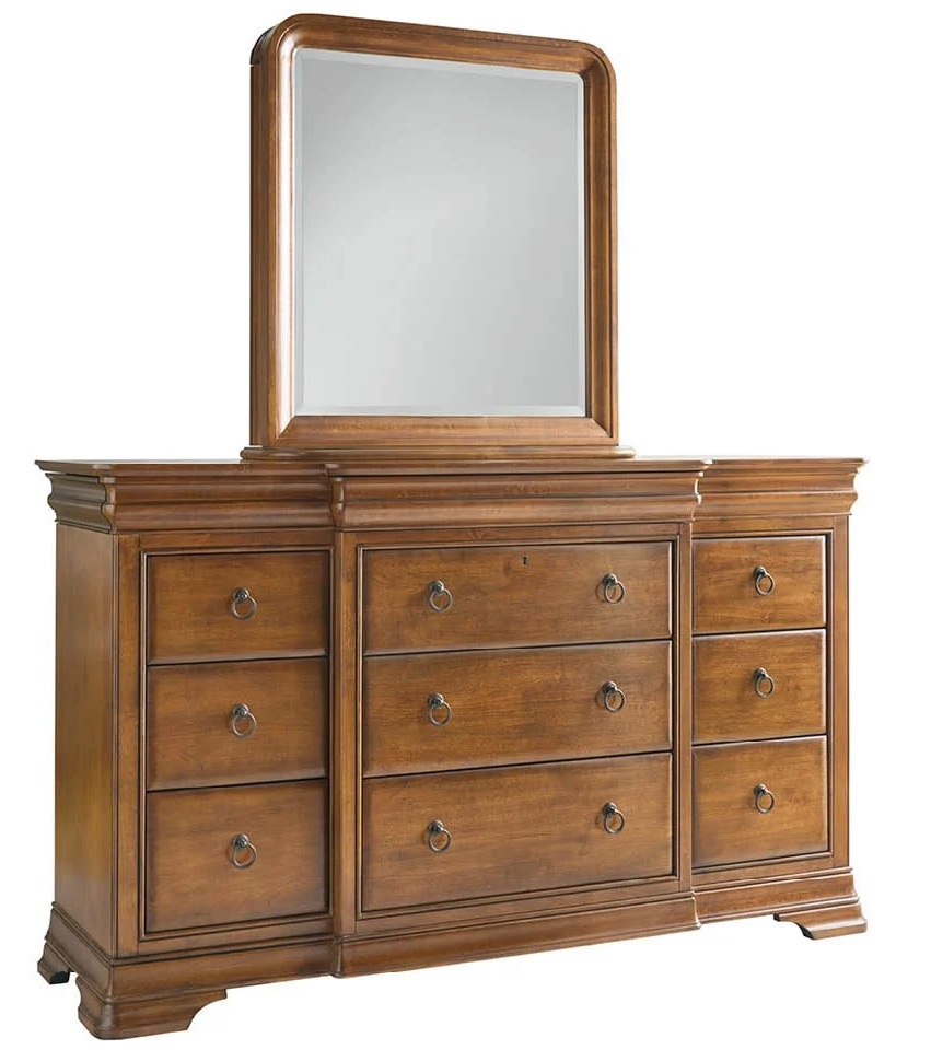 New Lou Wood Dresser w/9 Drawers