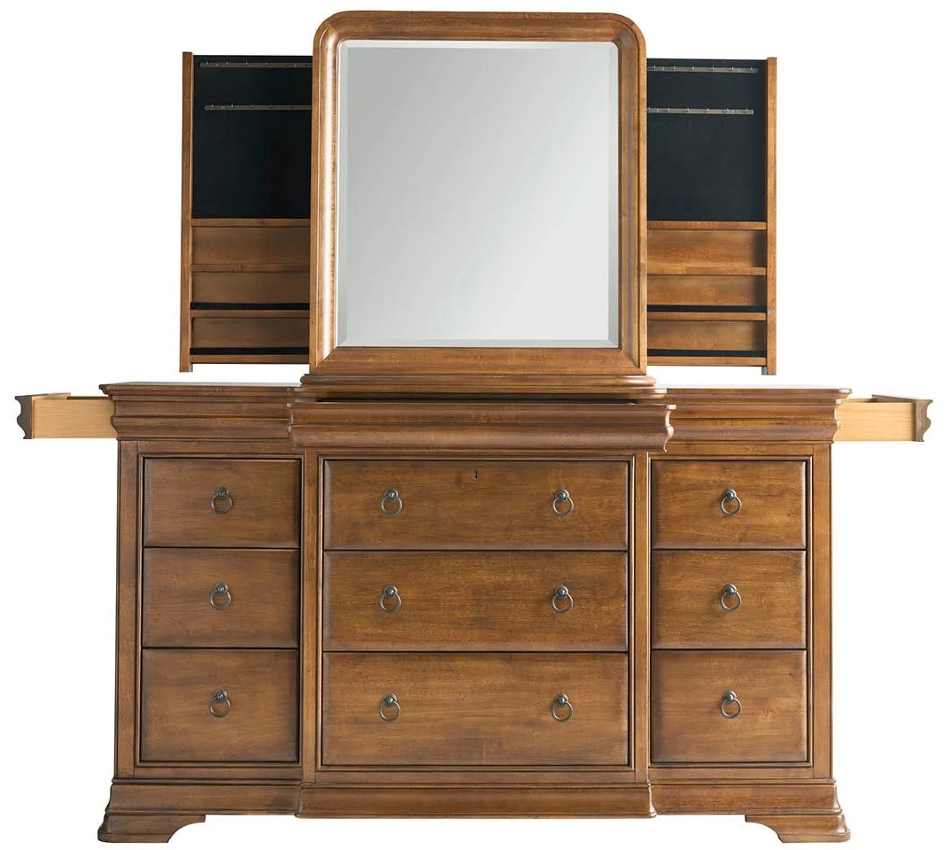 New Lou Wood Sleigh Bedroom Set