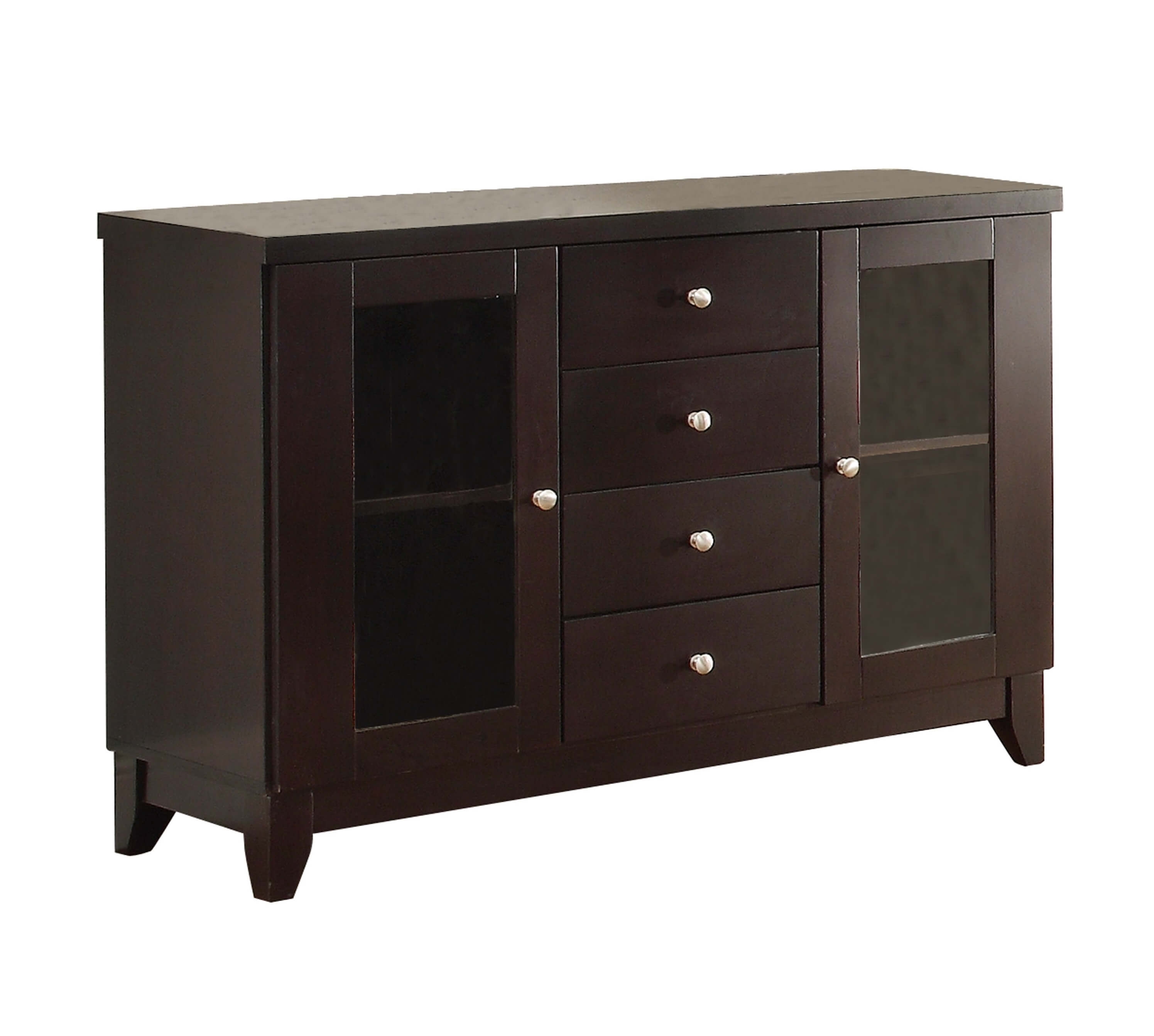 Daisy Sqaure Wood/Glass Counter Height Set