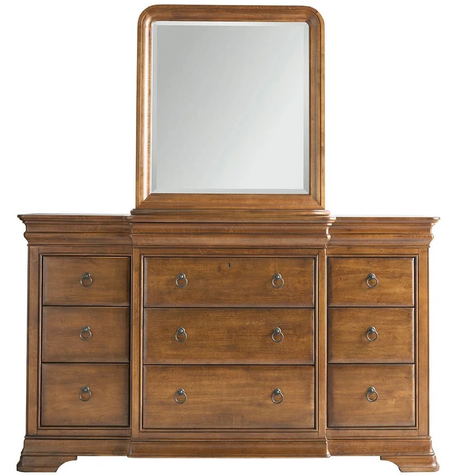 New Lou Wood Dresser w/9 Drawers