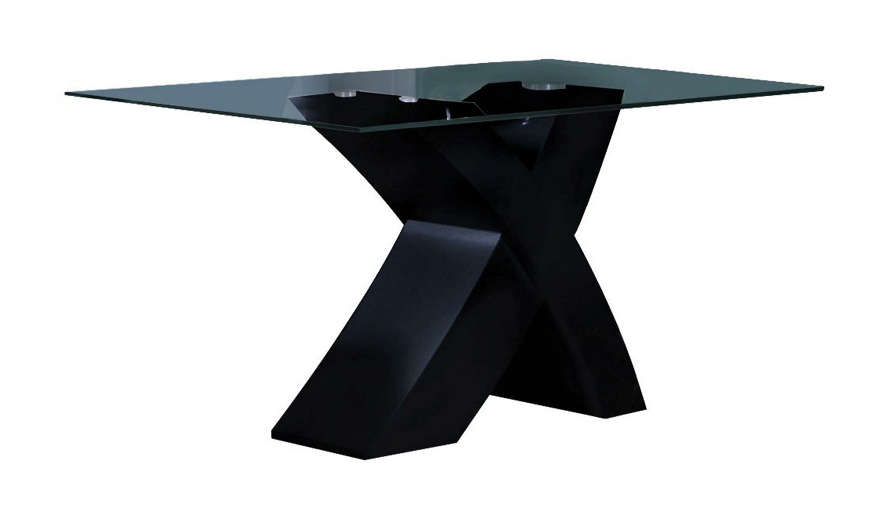 Pervis Glass/High Gloss Rectangular Dining Table
