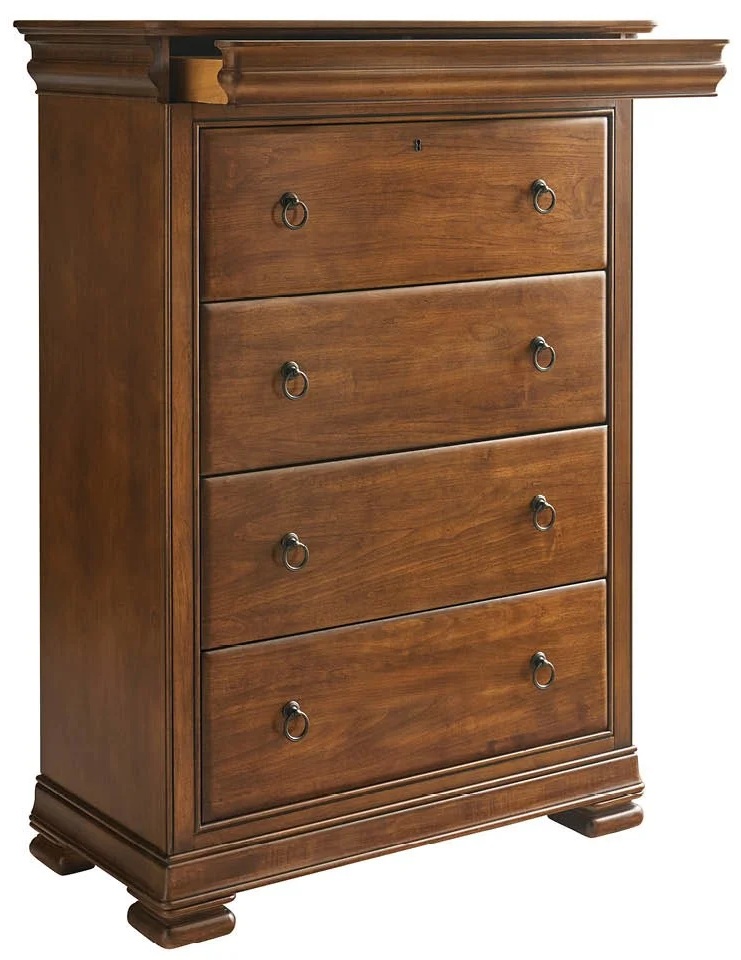 New Lou Wood Sleigh Bedroom Set