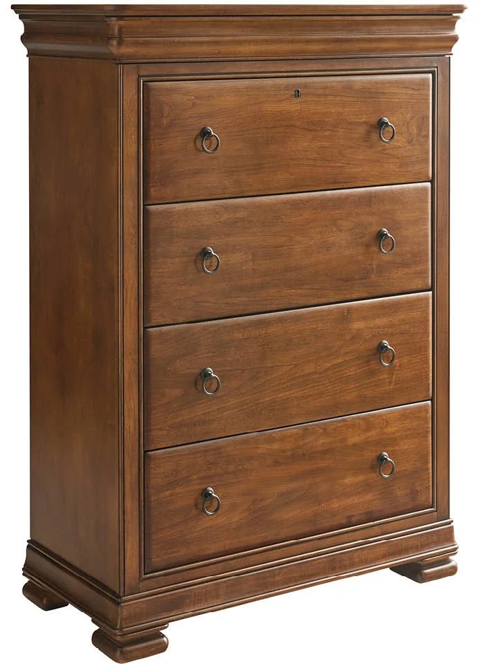 New Lou Wood Sleigh Bedroom Set