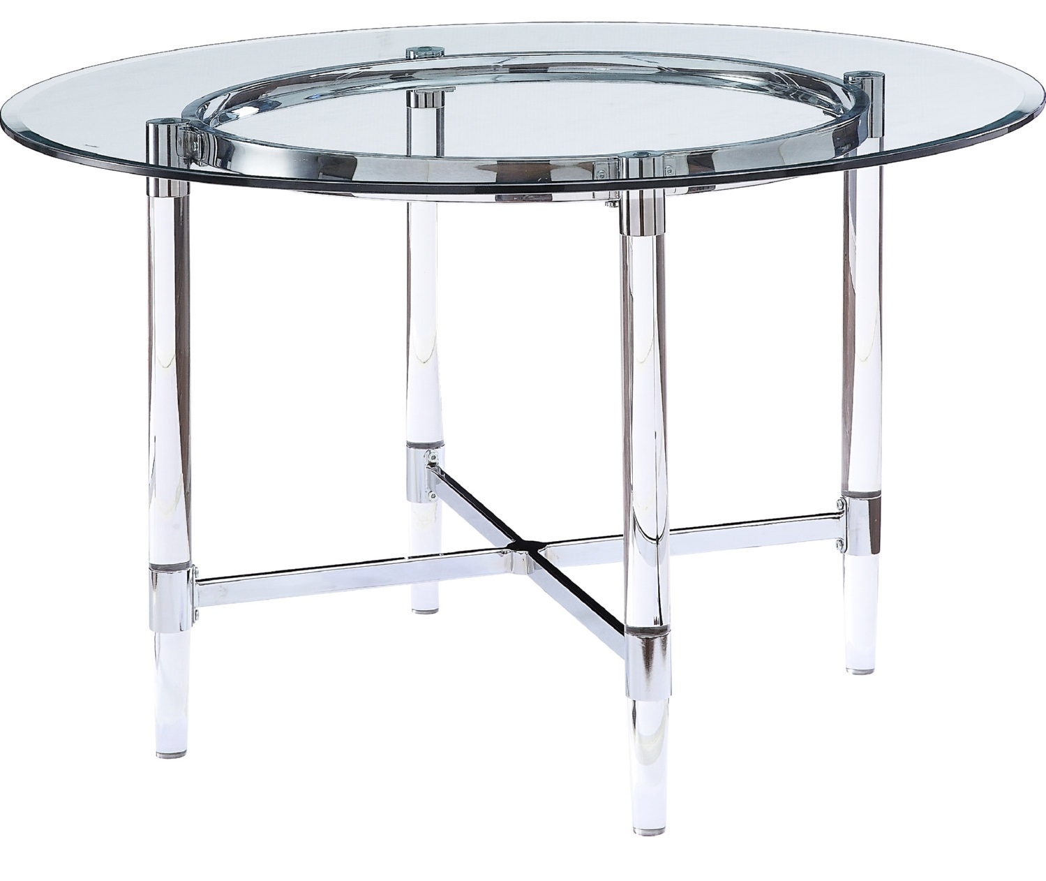 Daire Glass Round Dining Room Set