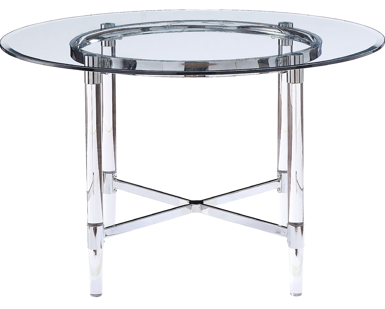 Daire Glass Round Dining Table