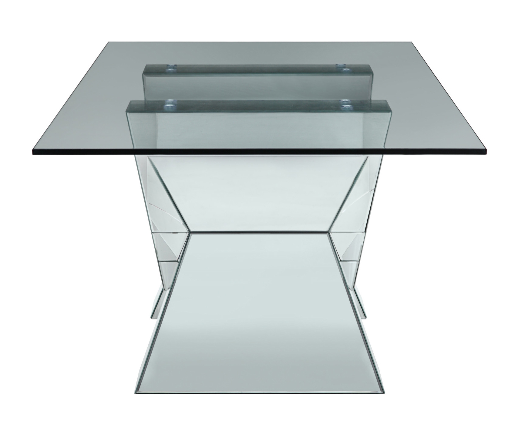 Noralie Glass/Mirror Rectangular Dining Table