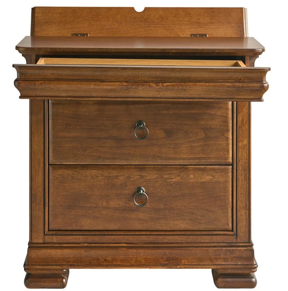 New Lou Wood Sleigh Bedroom Set