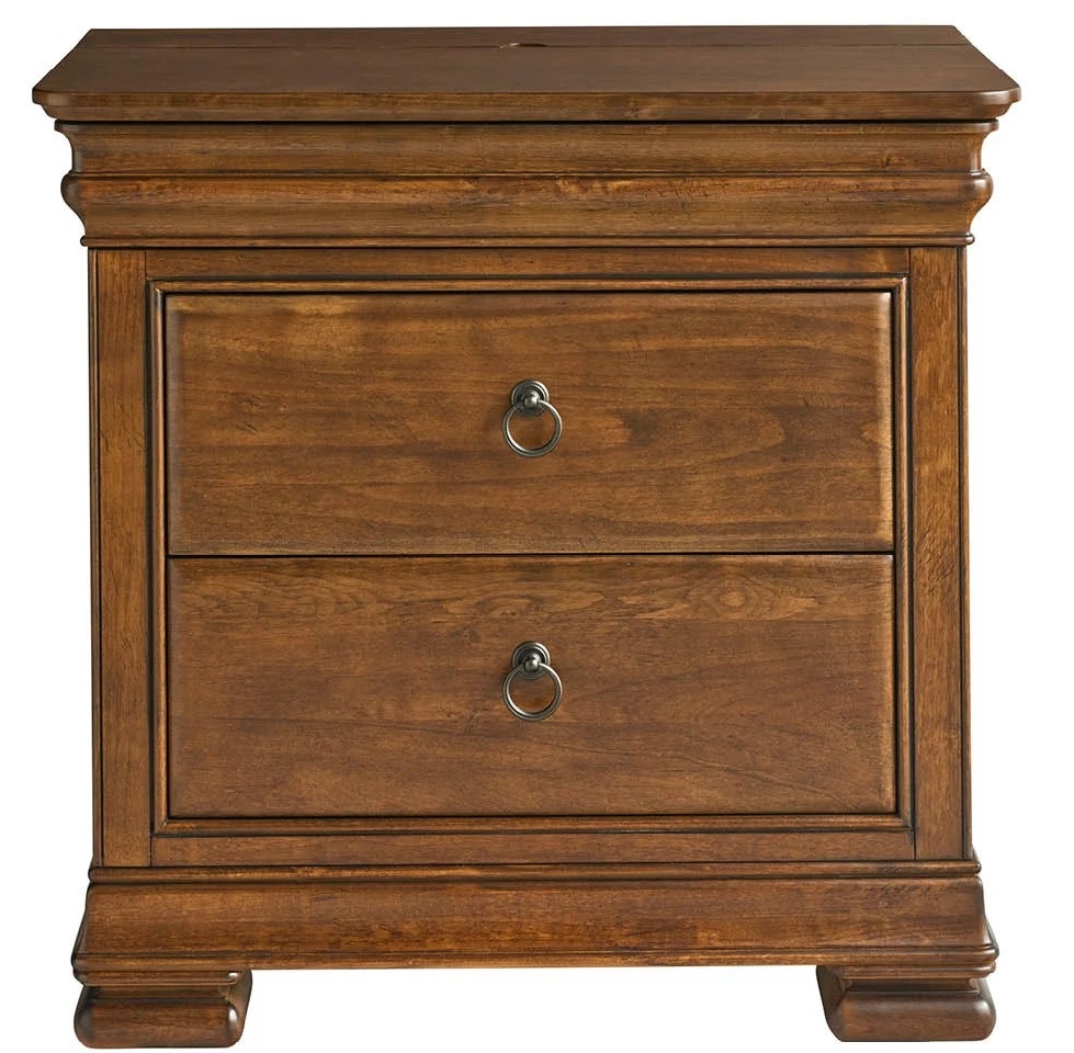 New Lou Wood Sleigh Bedroom Set