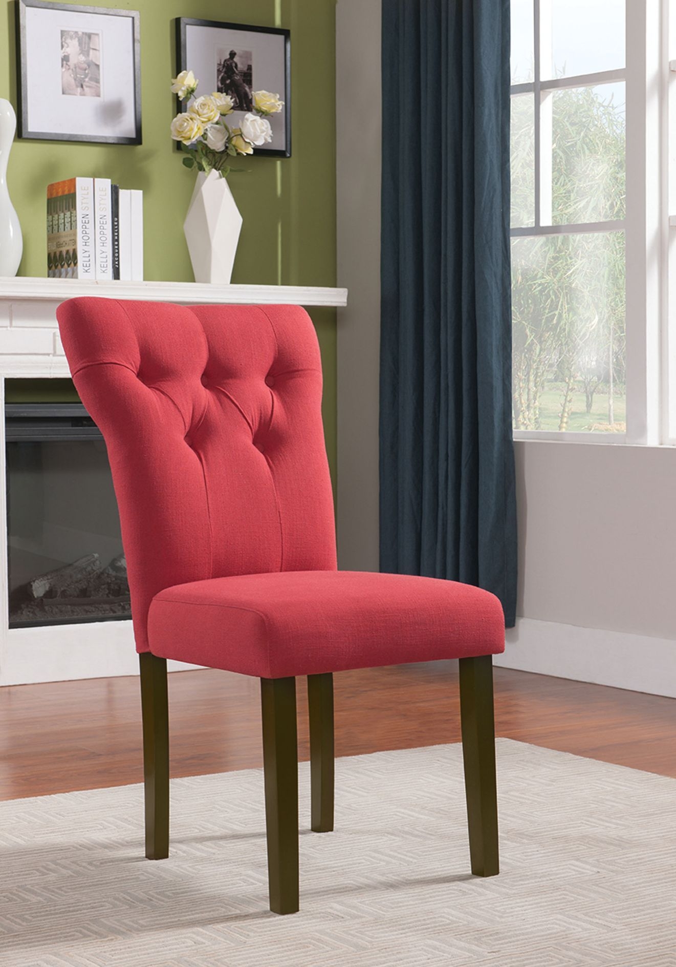 Effie Fabric/Wood Dining Chair
