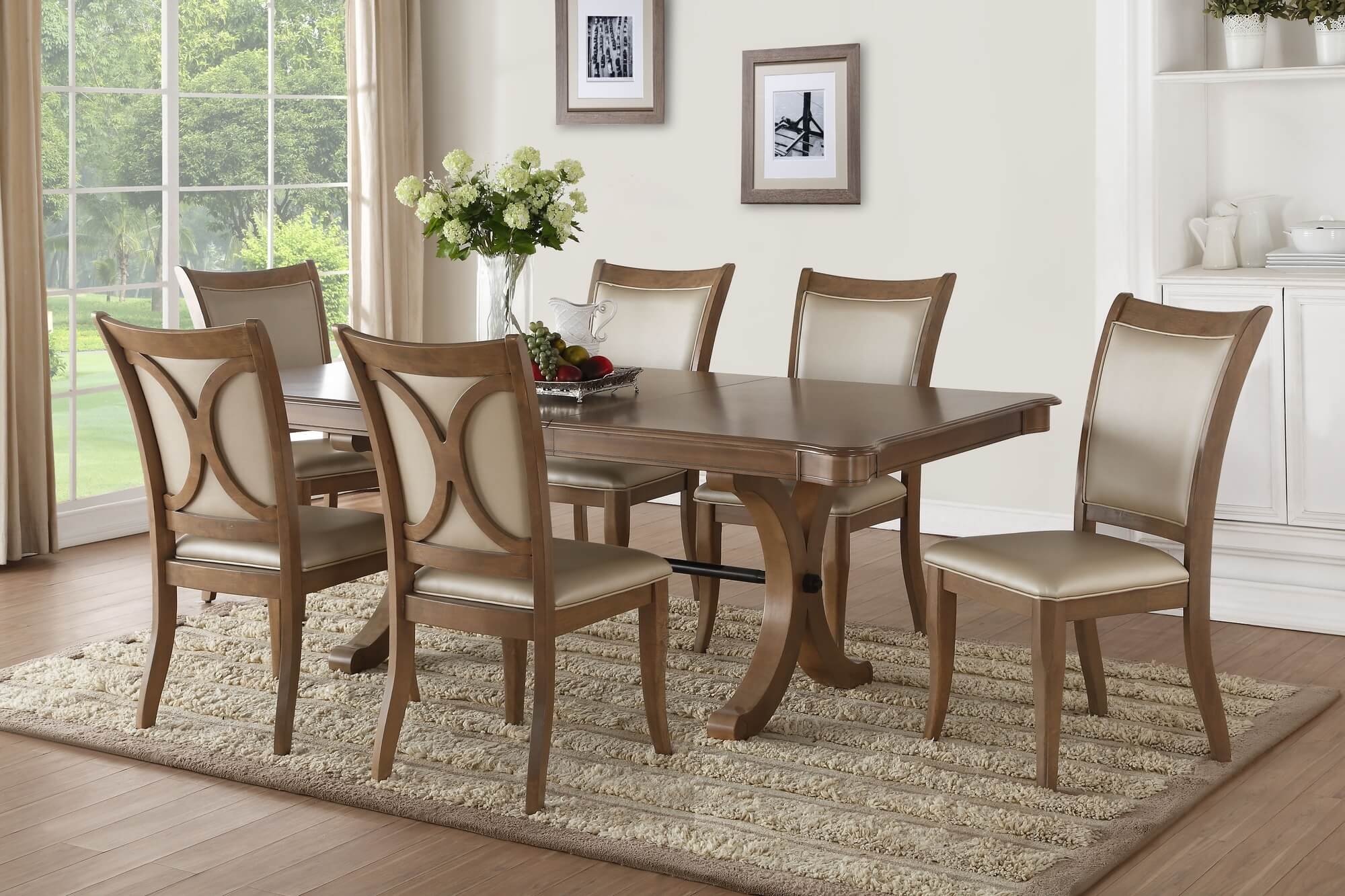 Harald Wood Extendable Rectangular Dining Table
