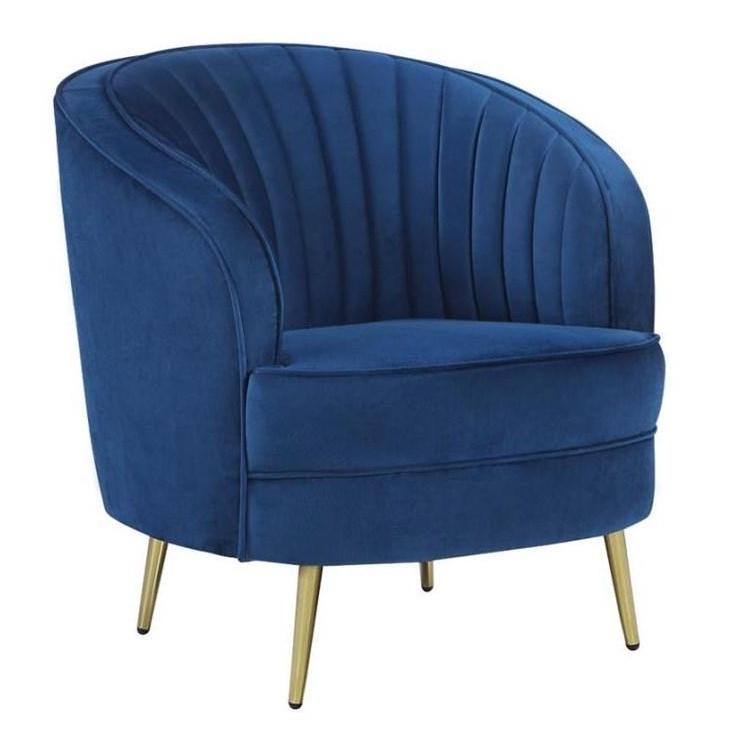 Sophia Channel Tufted Back Velvet Living Room Set