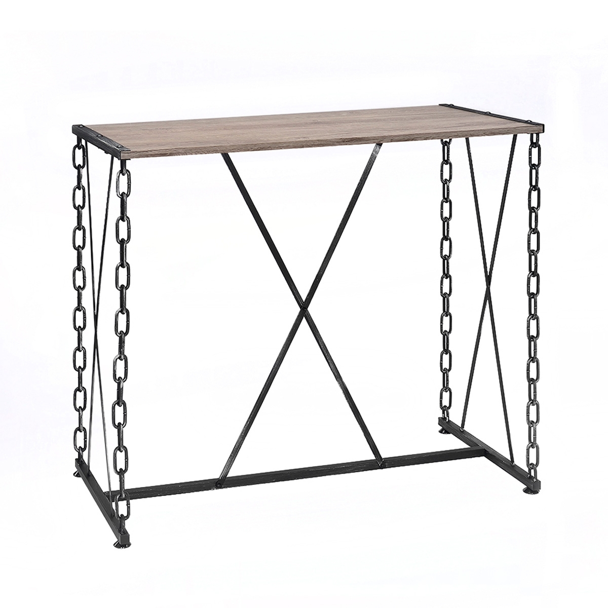 Jodie Wood/Metal Rectangular Bar Set