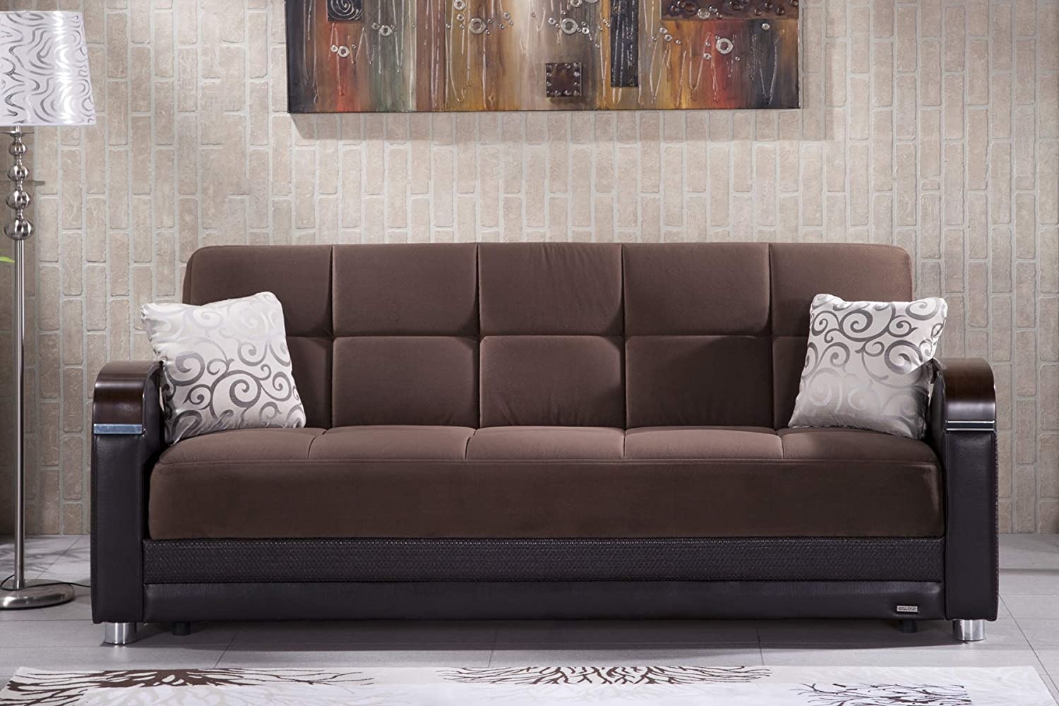 Luna Fabric Storage Sleeper Sofabed