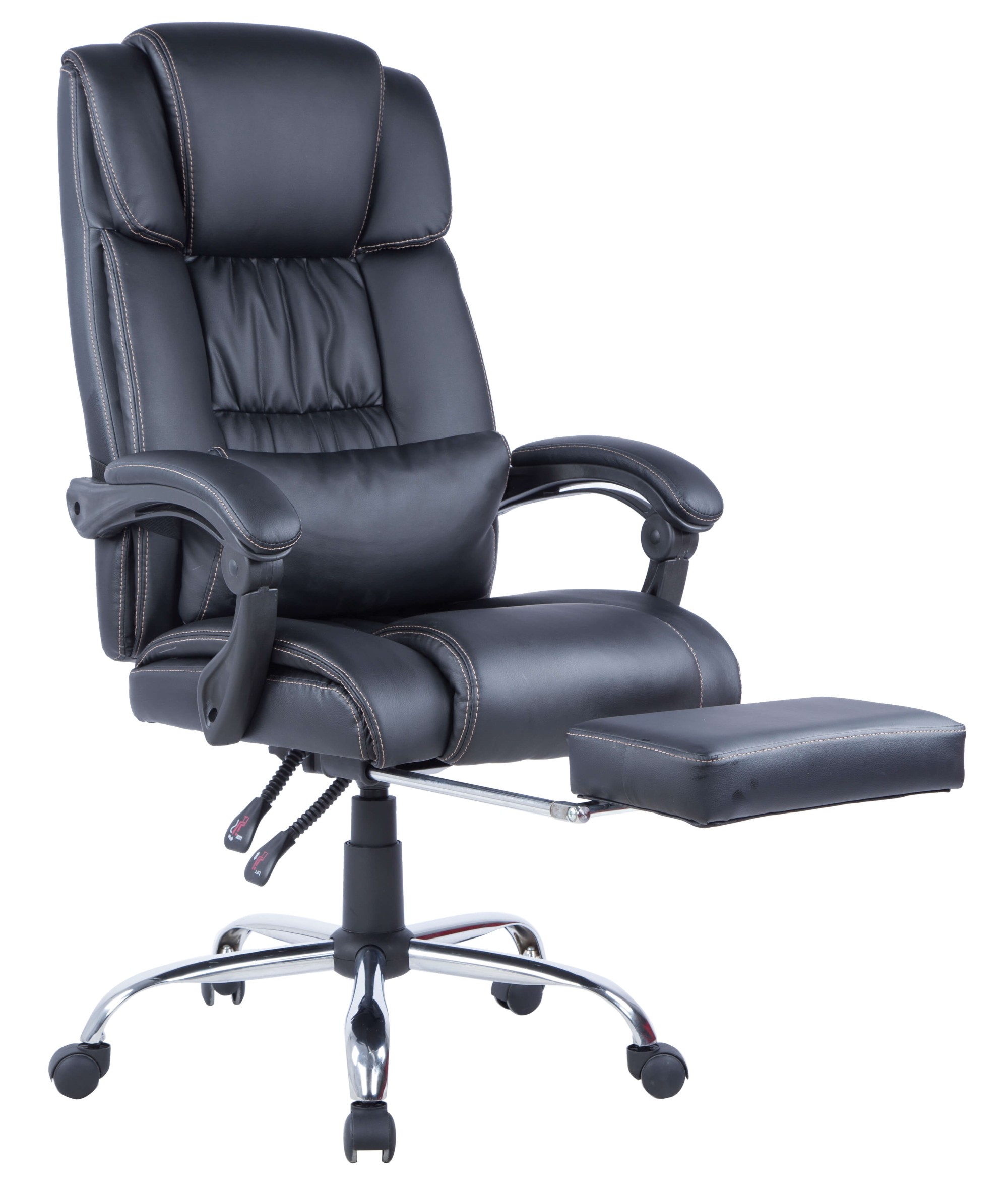 7200 PU Computer Chair w/Extendable Footrest