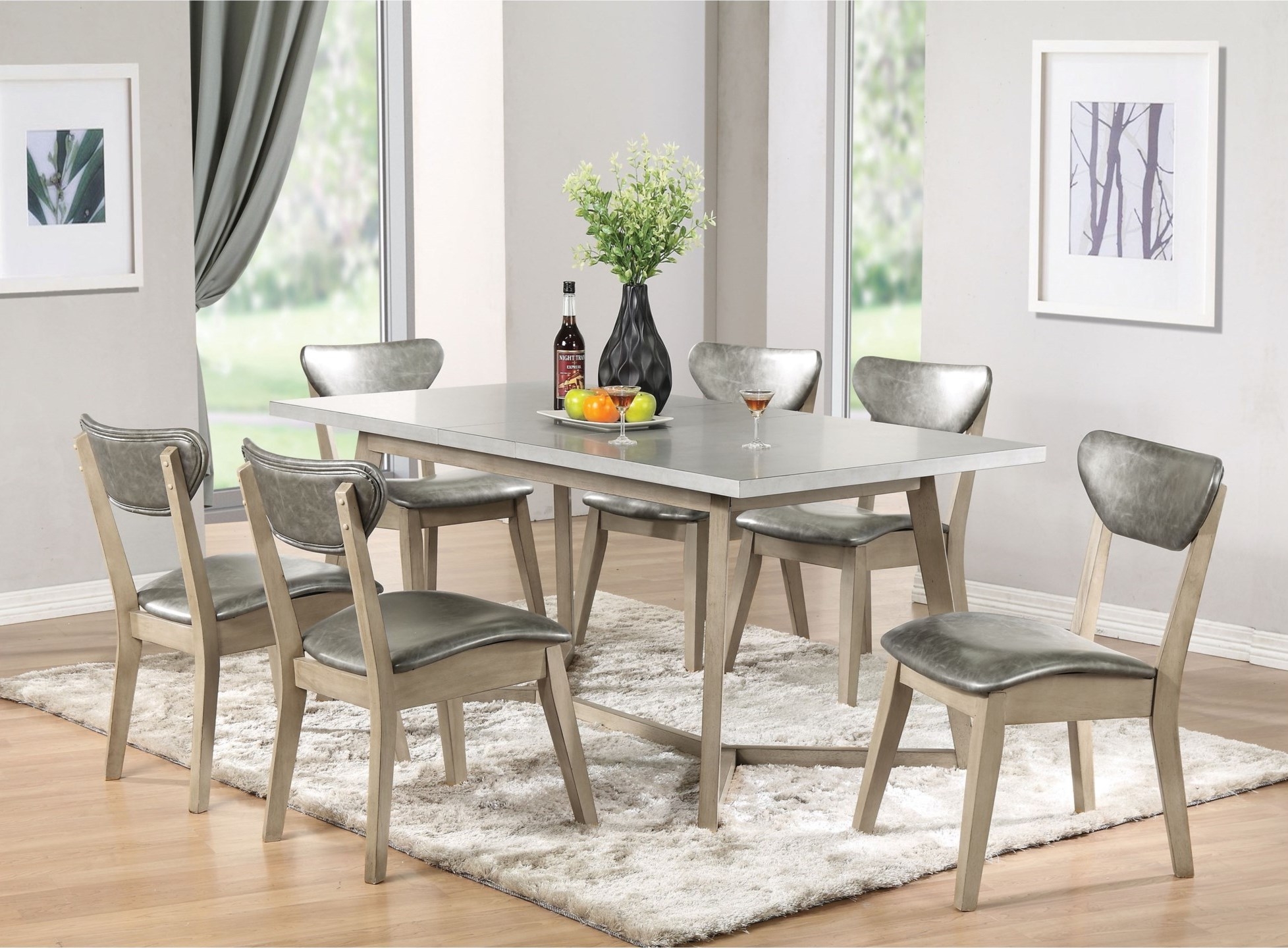 Rosetta Leatherette/Wood Side Chair