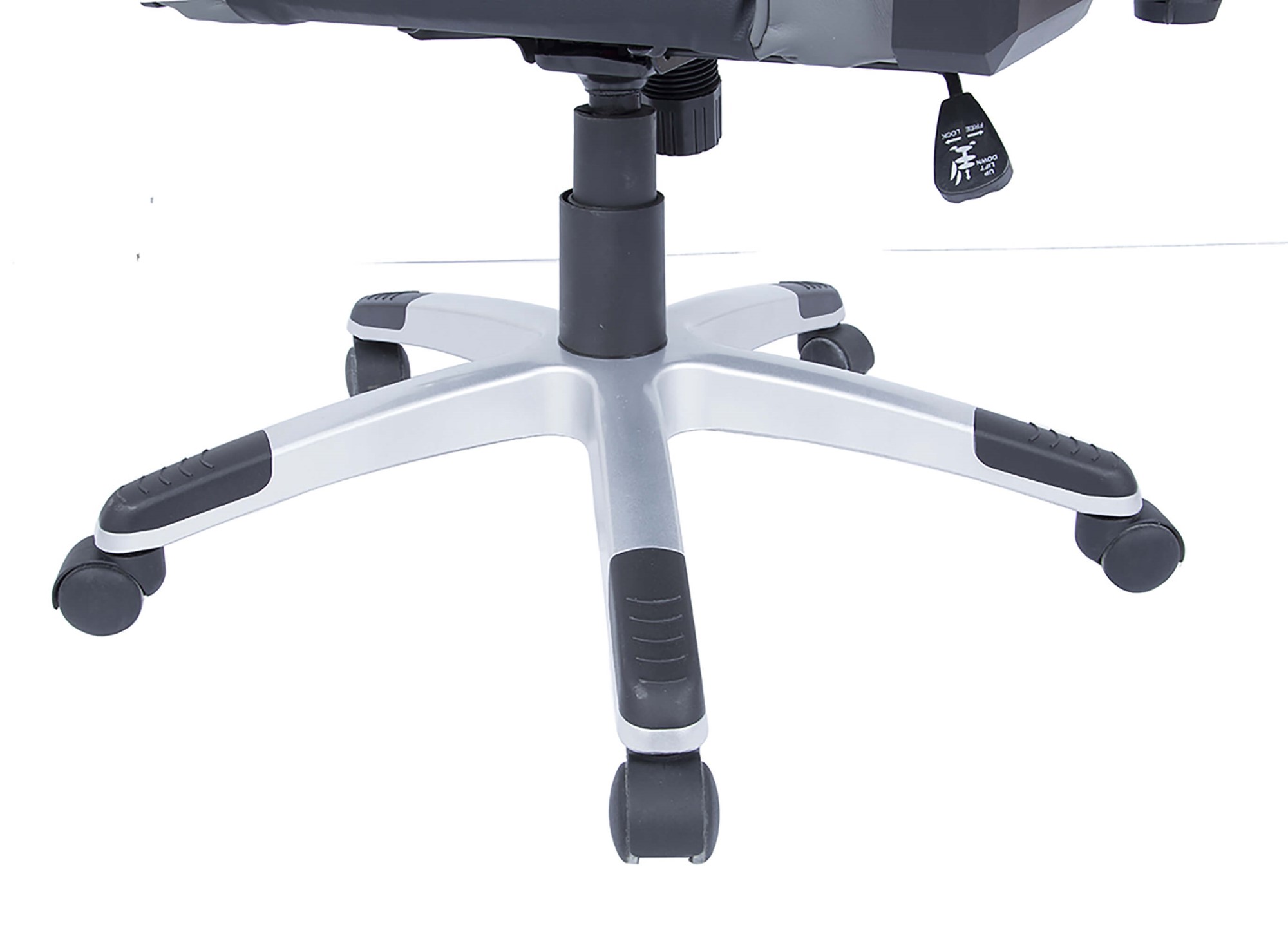 7202 Adjustable Height PU Computer Chair w/Lumbar Support Pillow