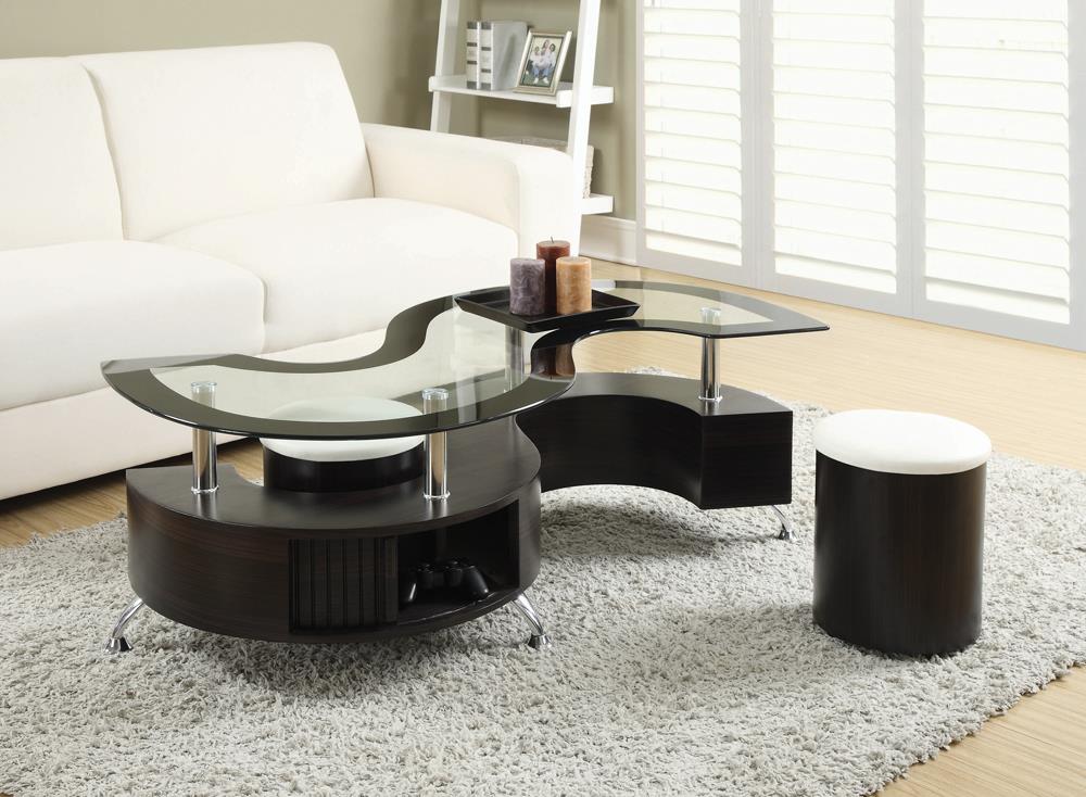 Buckley 3-piece Coffee Table and Stools Set