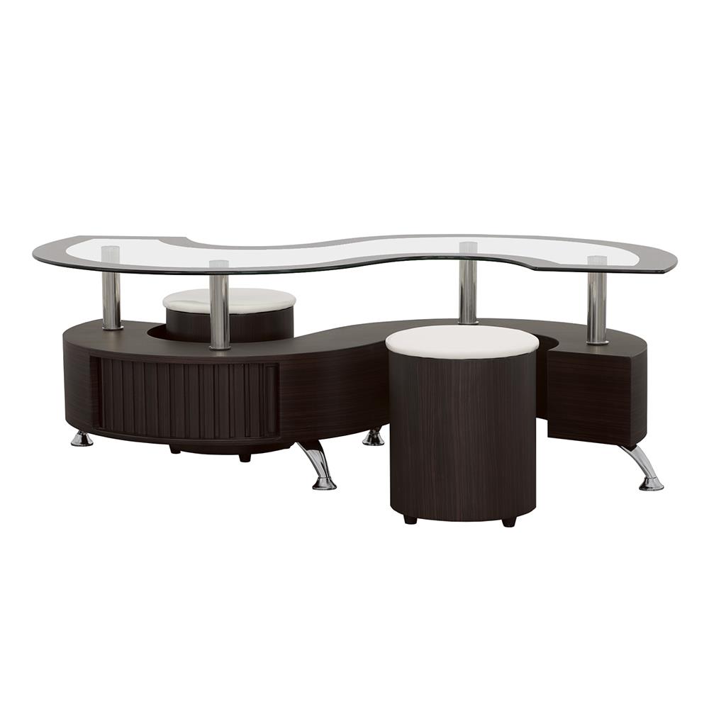 Buckley 3-piece Coffee Table and Stools Set