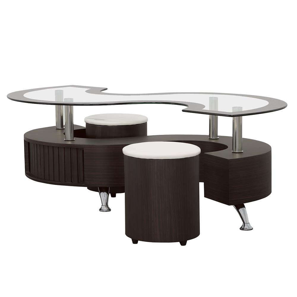 Buckley 3-piece Coffee Table and Stools Set