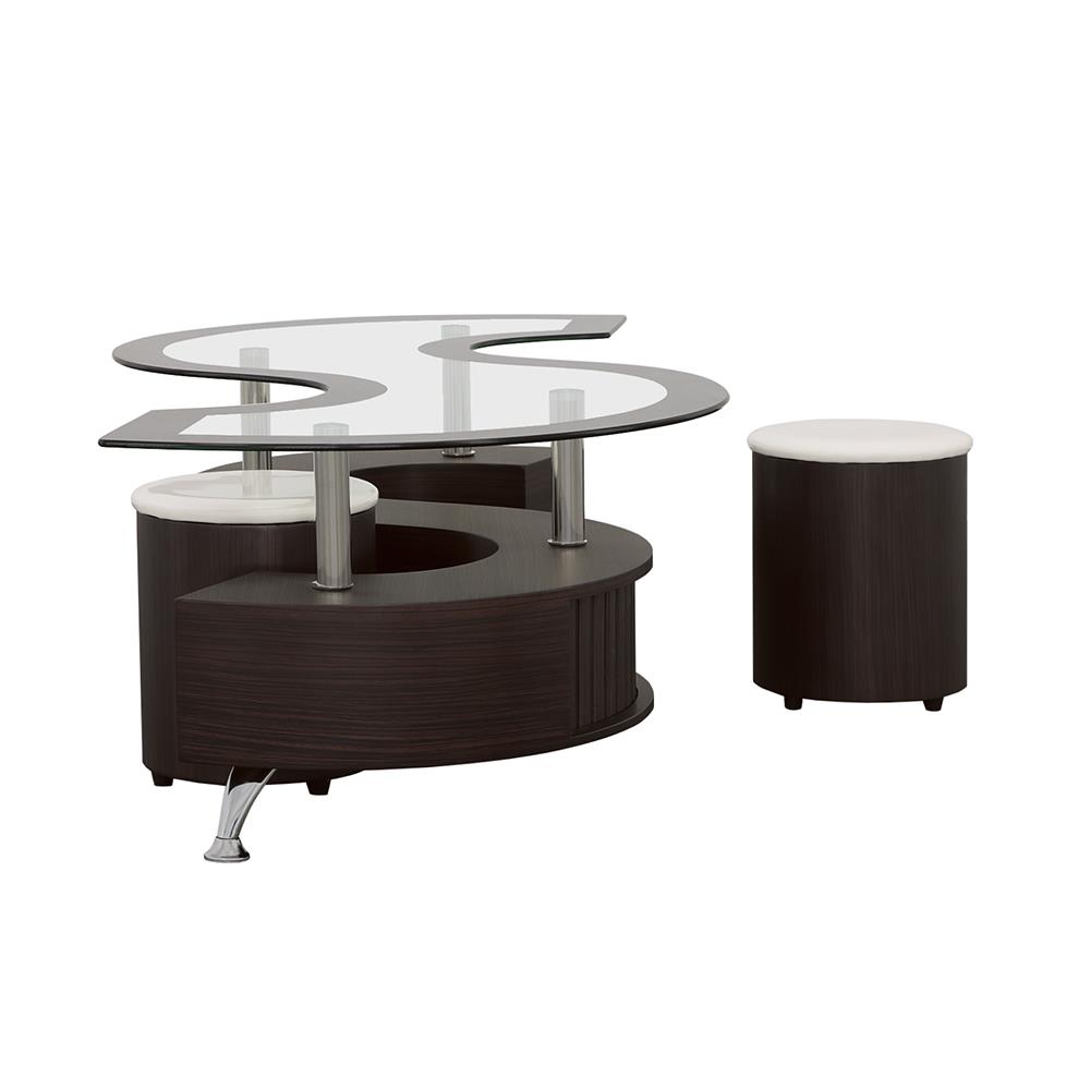 Buckley 3-piece Coffee Table and Stools Set