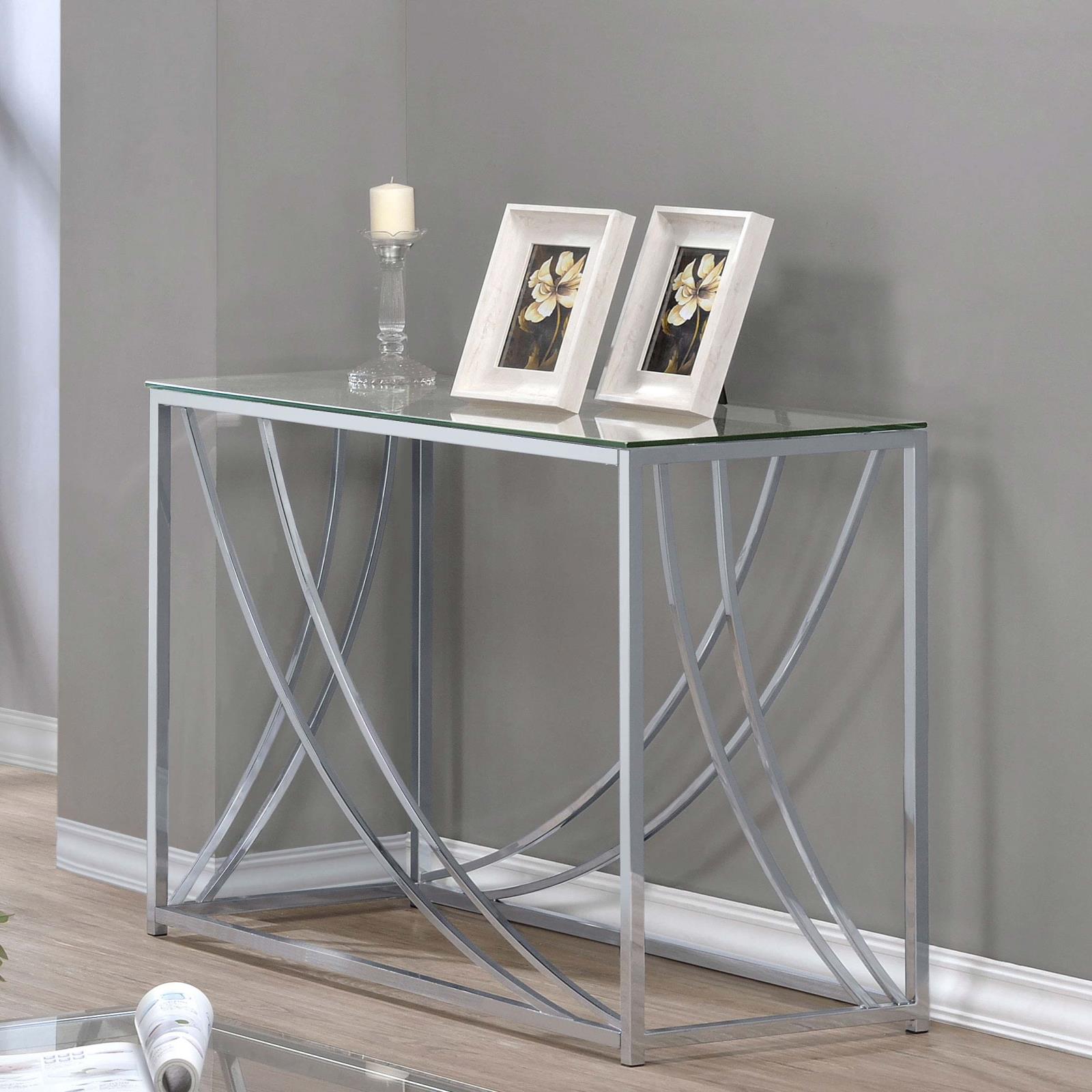 Lille Glass Top Rectangular Sofa Table