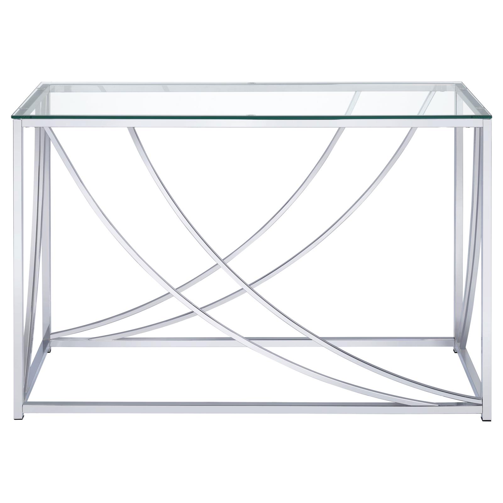 Lille Glass Top Rectangular Sofa Table