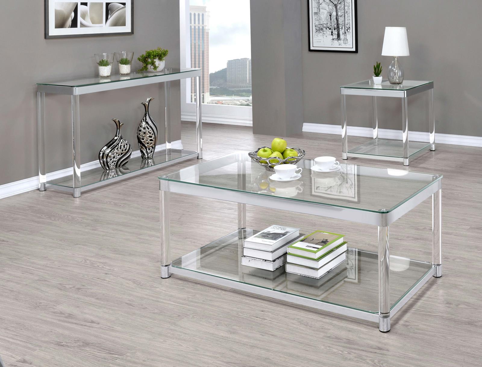 Anne End Table with Lower Shelf