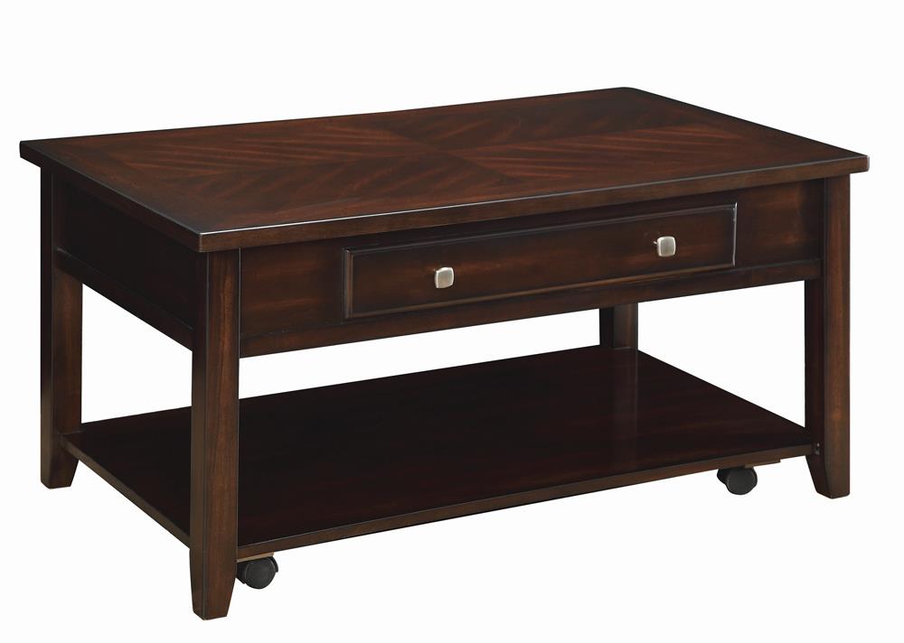 Bradford Wood Veneer Rectangular Lift Top Coffee Table