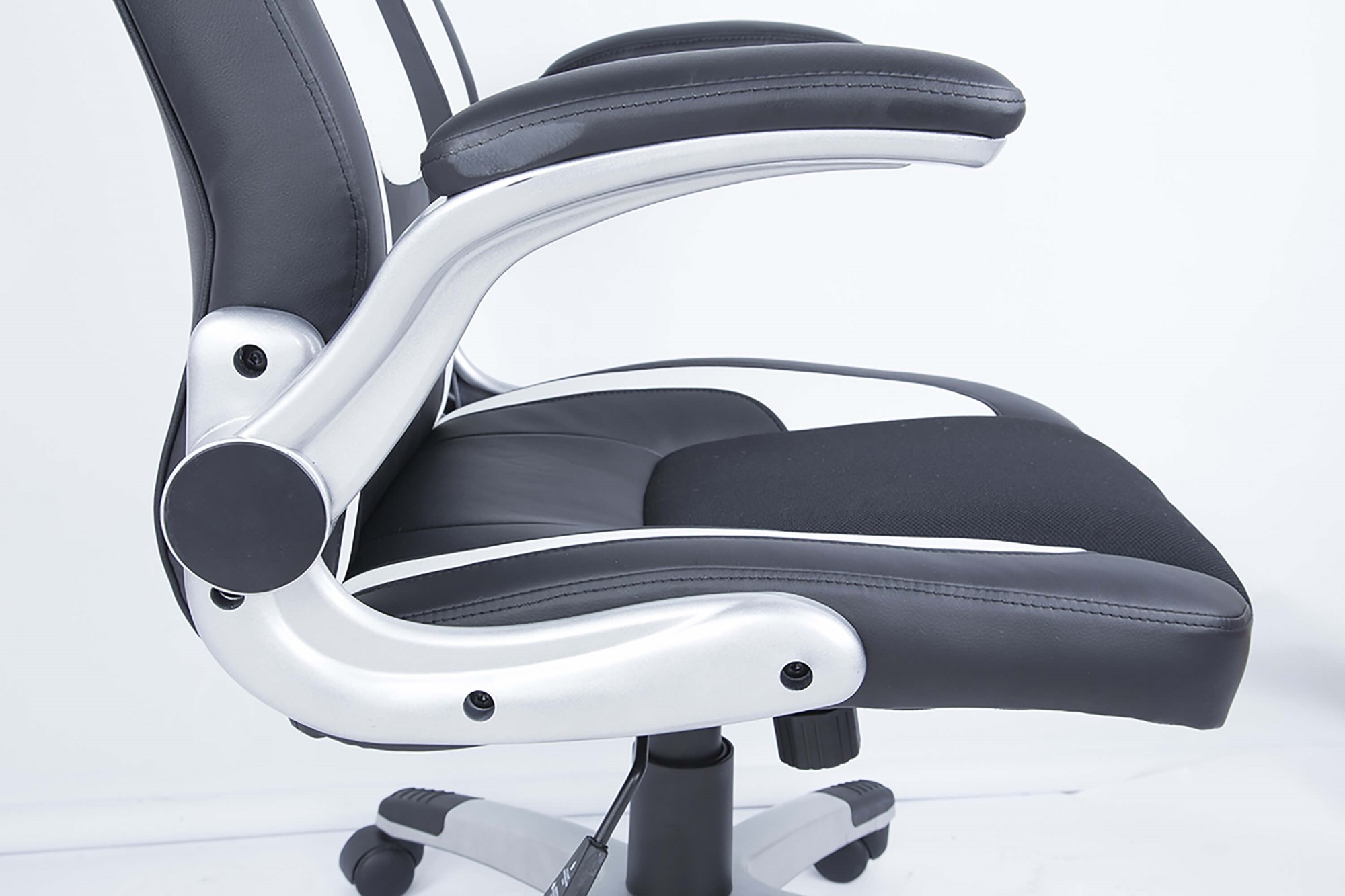7214 2-Tone Adjustable Height PU Computer Chair