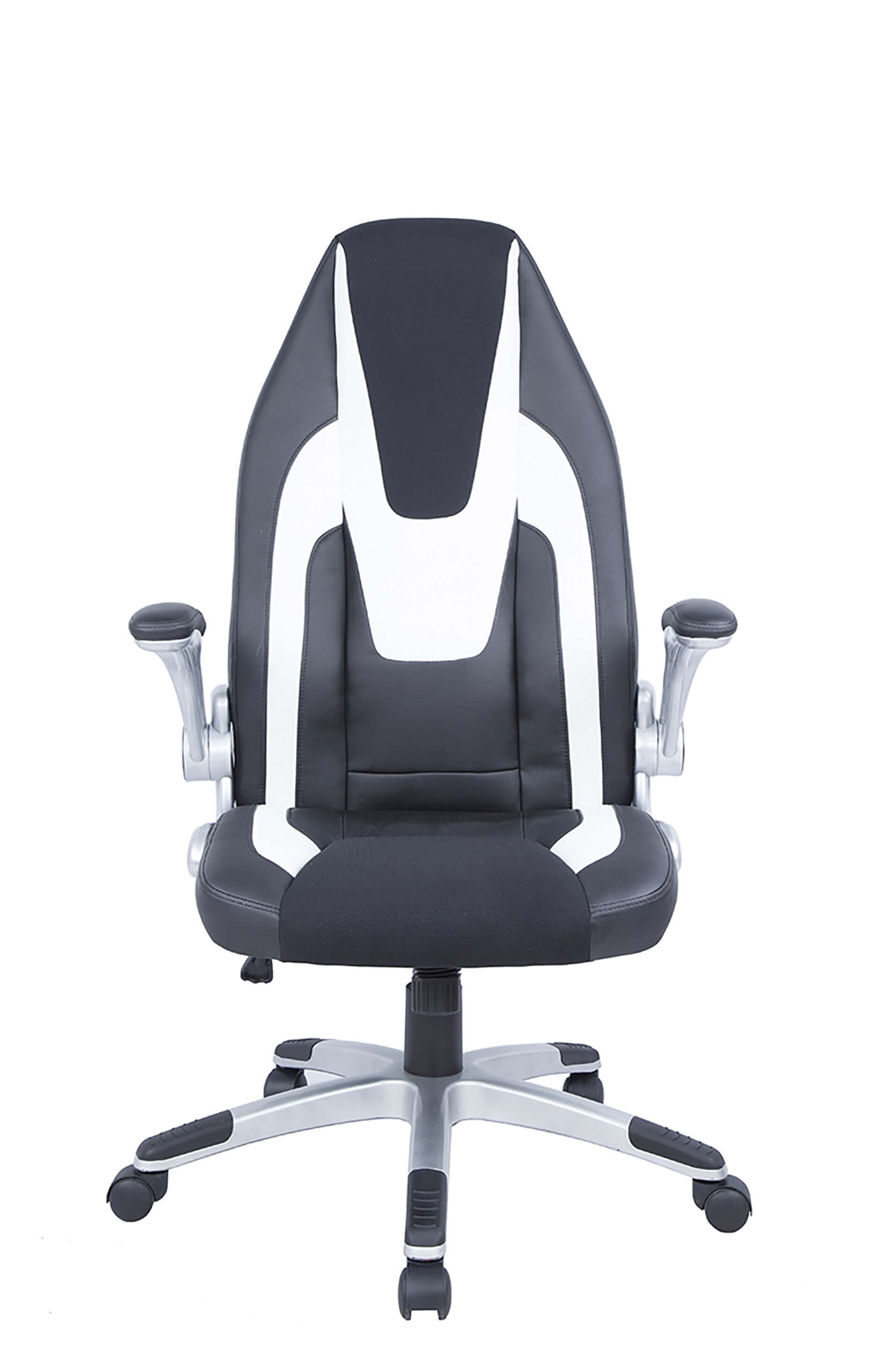 7214 2-Tone Adjustable Height PU Computer Chair