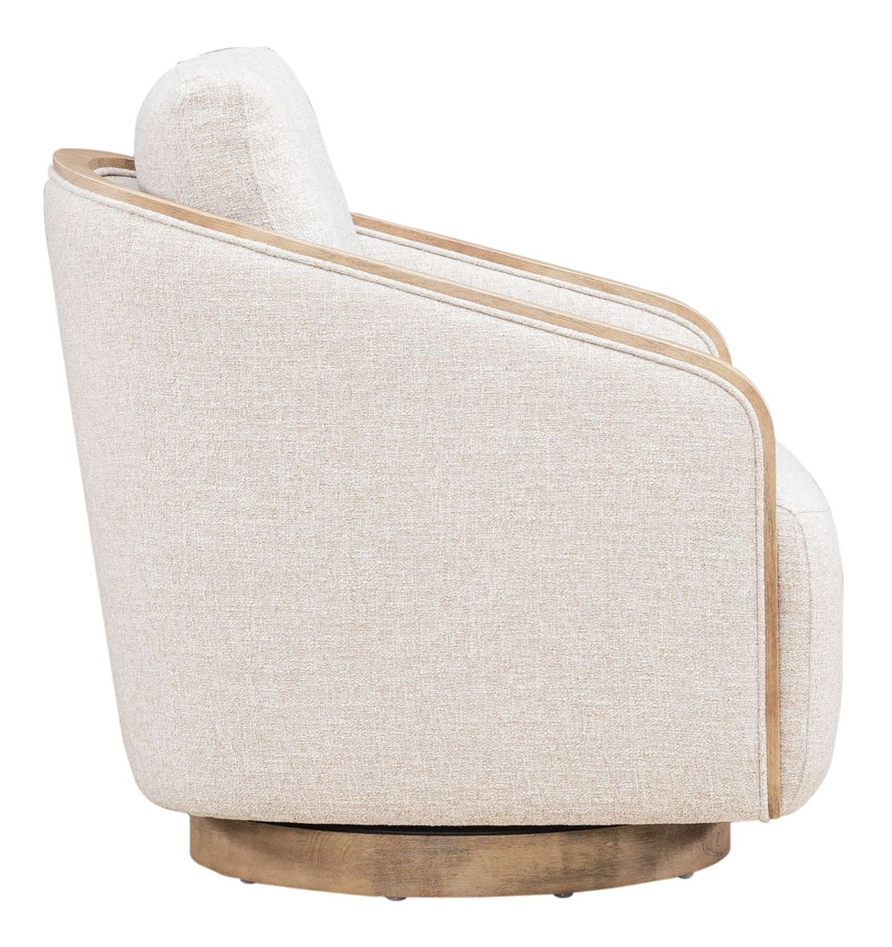 Nora Fabric Swivel Accent Chair | Comfortable Armchair | Liberty