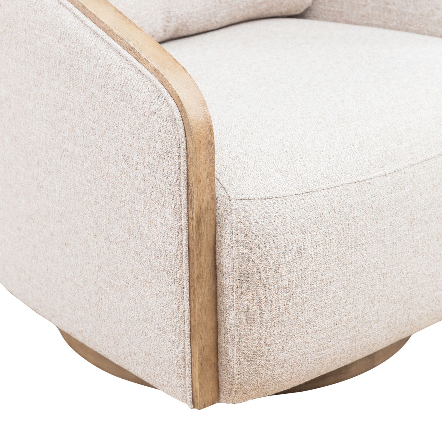 Nora Fabric Swivel Accent Chair | Comfortable Armchair | Liberty