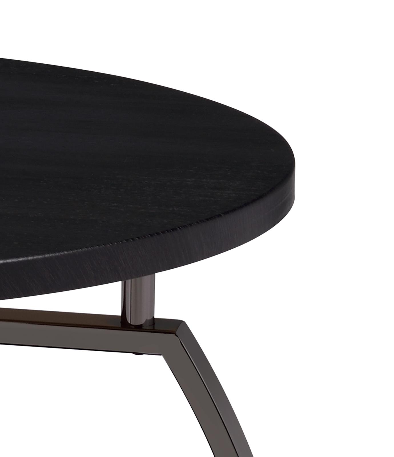 Dacre Wood Veneer Round Coffee Table