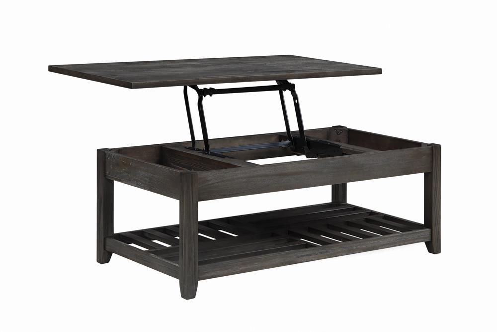 Cliffview Lift Top Coffee Table with Storage Cavities