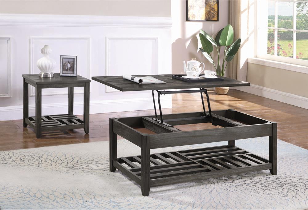 Cliffview Lift Top Coffee Table with Storage Cavities