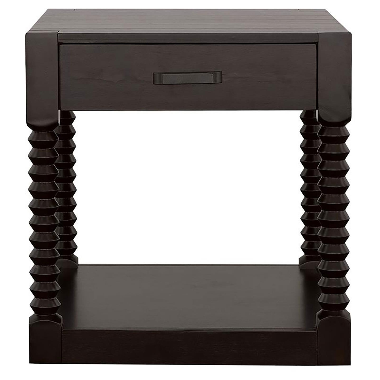 Meredith Wood Veneer 1-drawer End Table