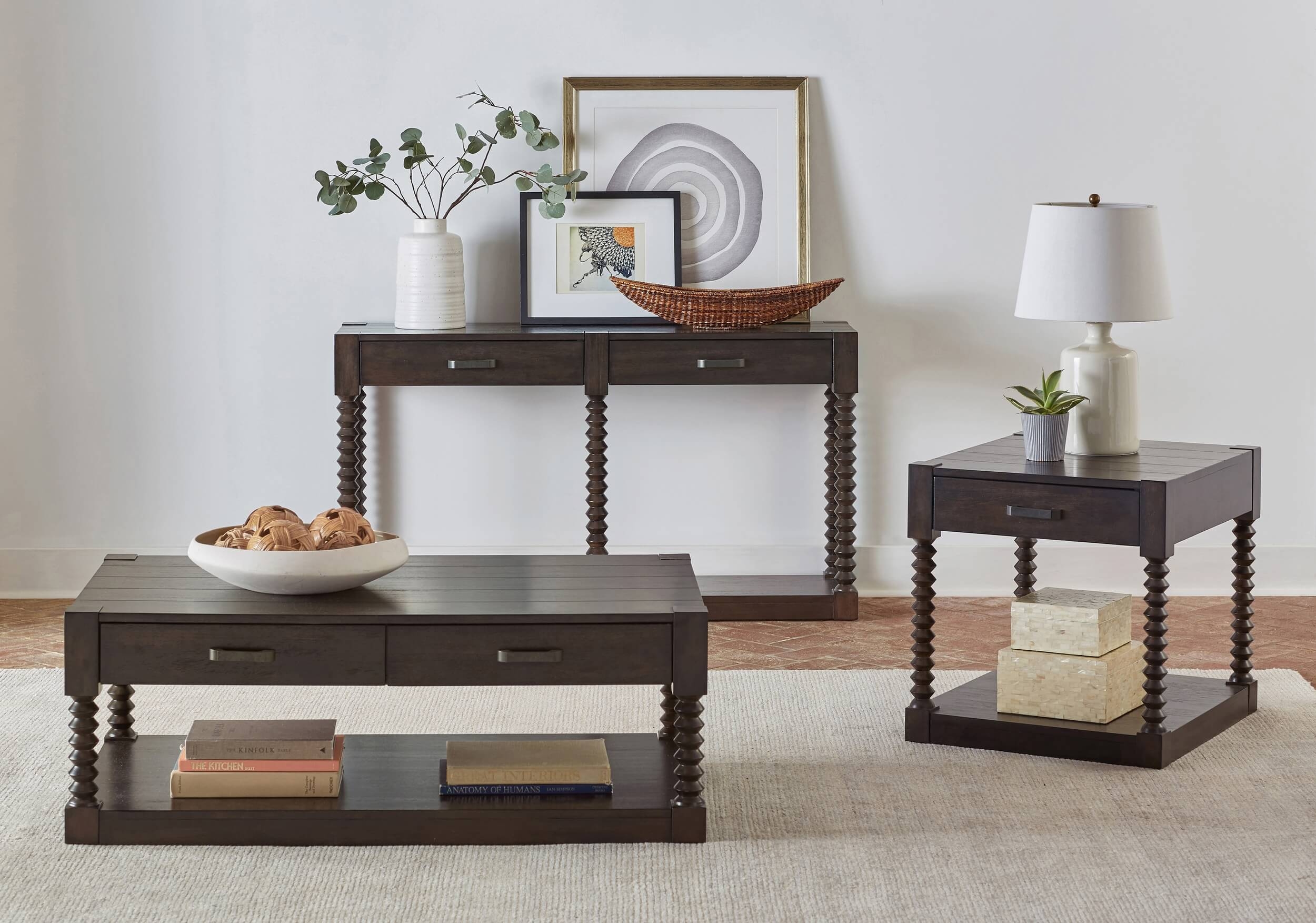 Meredith Wood Veneer 1-drawer End Table