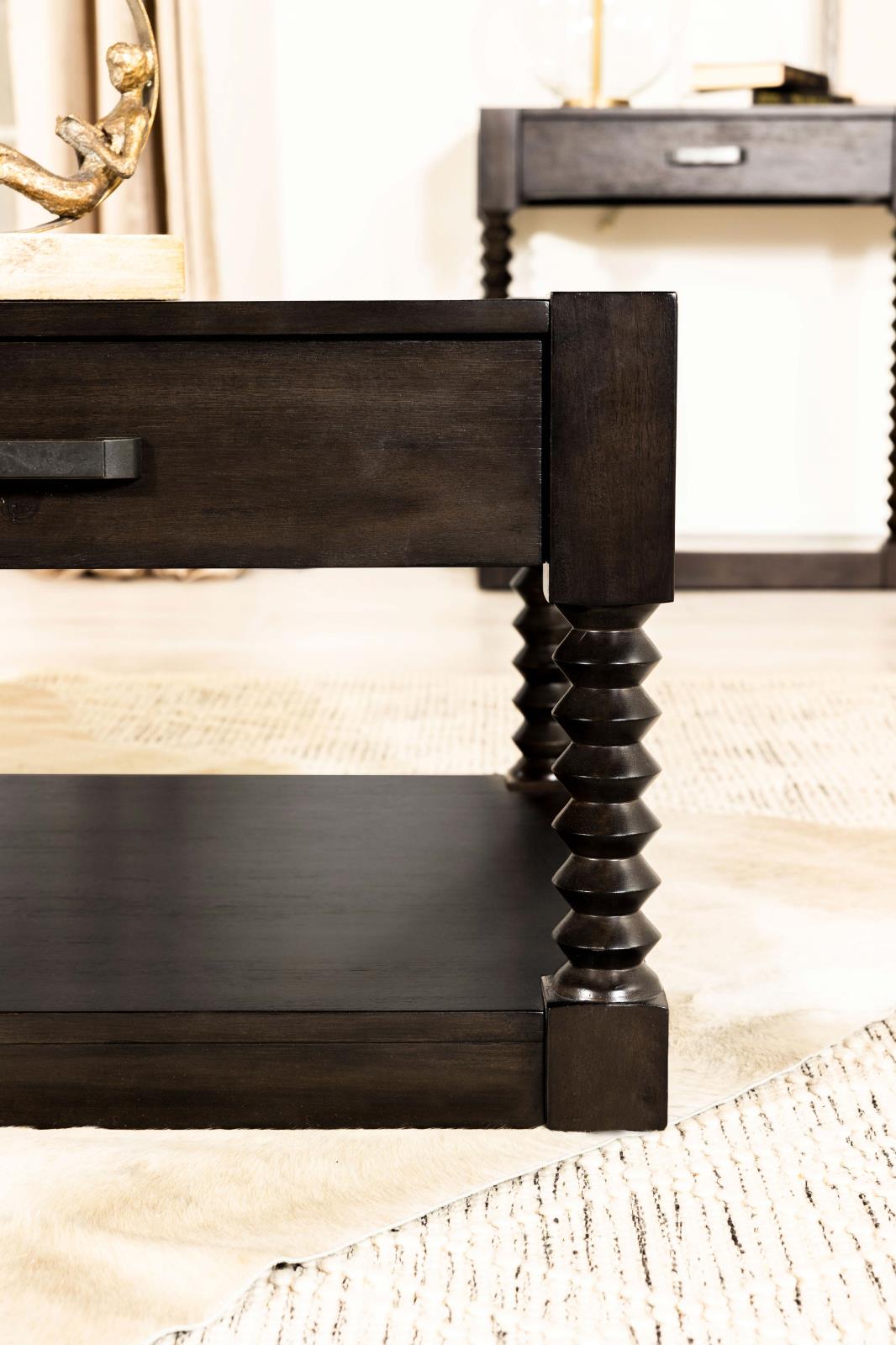 Meredith Wood/Wood Veneer 2-drawer Coffee Table