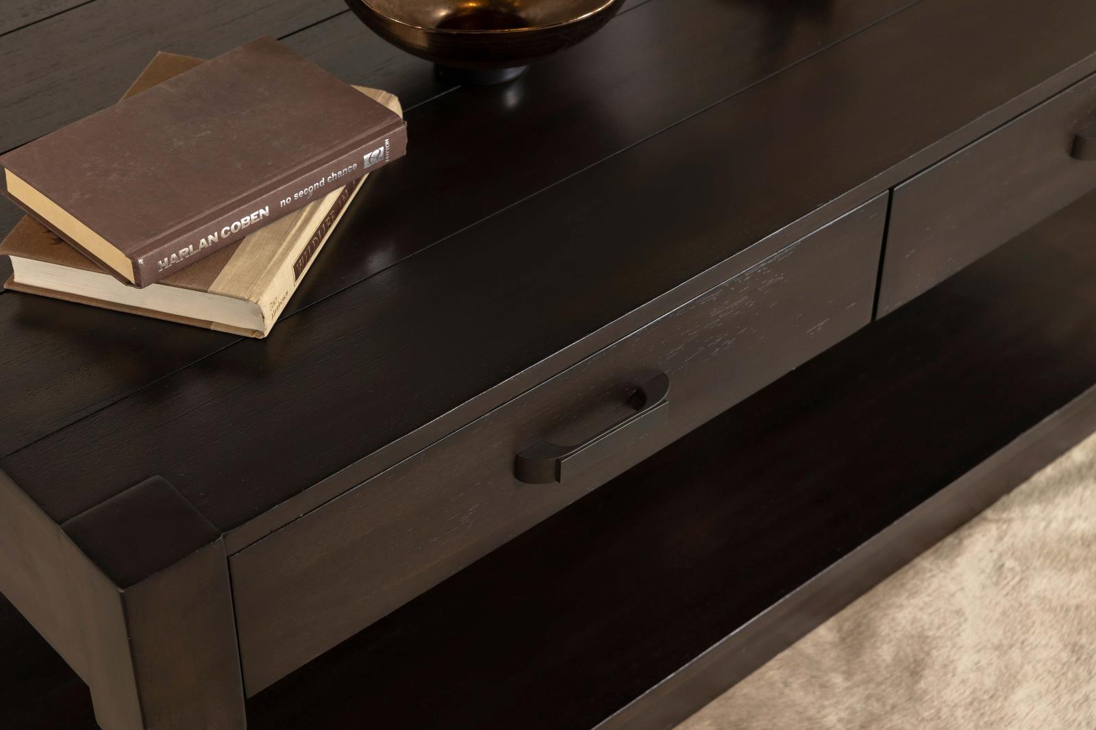 Meredith Wood/Wood Veneer 2-drawer Coffee Table