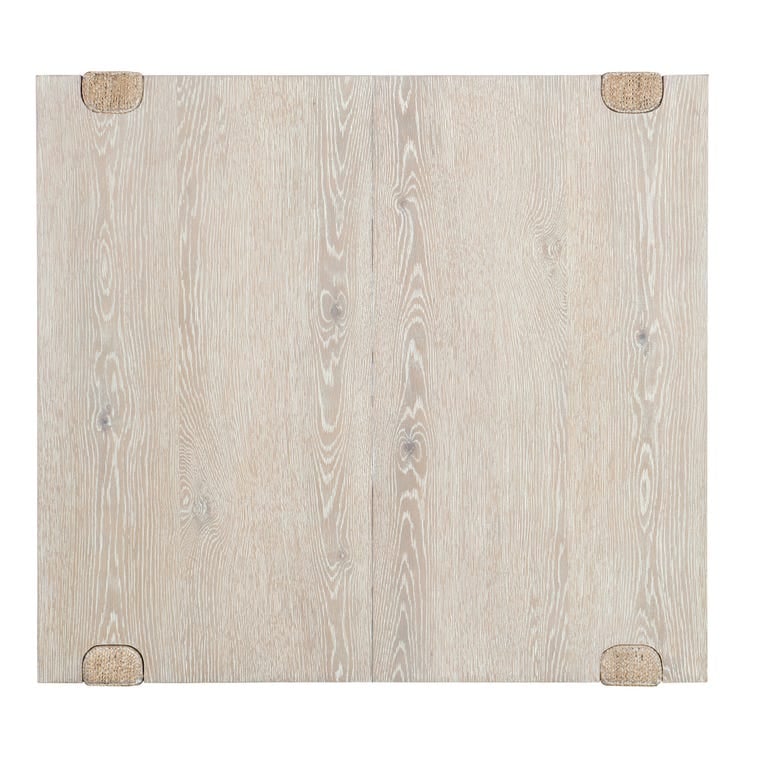 Commerce & Market Seaside Rectangular Extendable Wood Veneer/Rope Dining Table with 1-22-inch Leaf