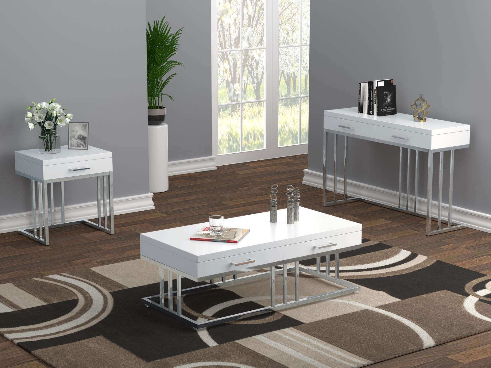 Dalya 2-drawer Rectangular Sofa Table