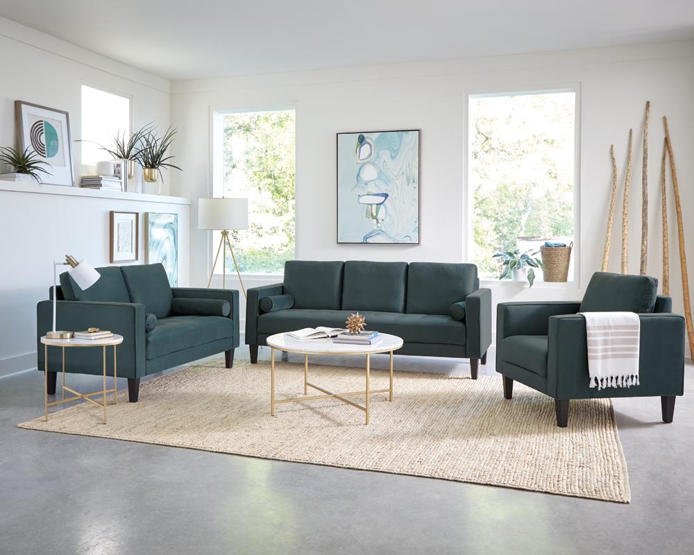 Ellison Marble Round Coffee Table with X-cross Base