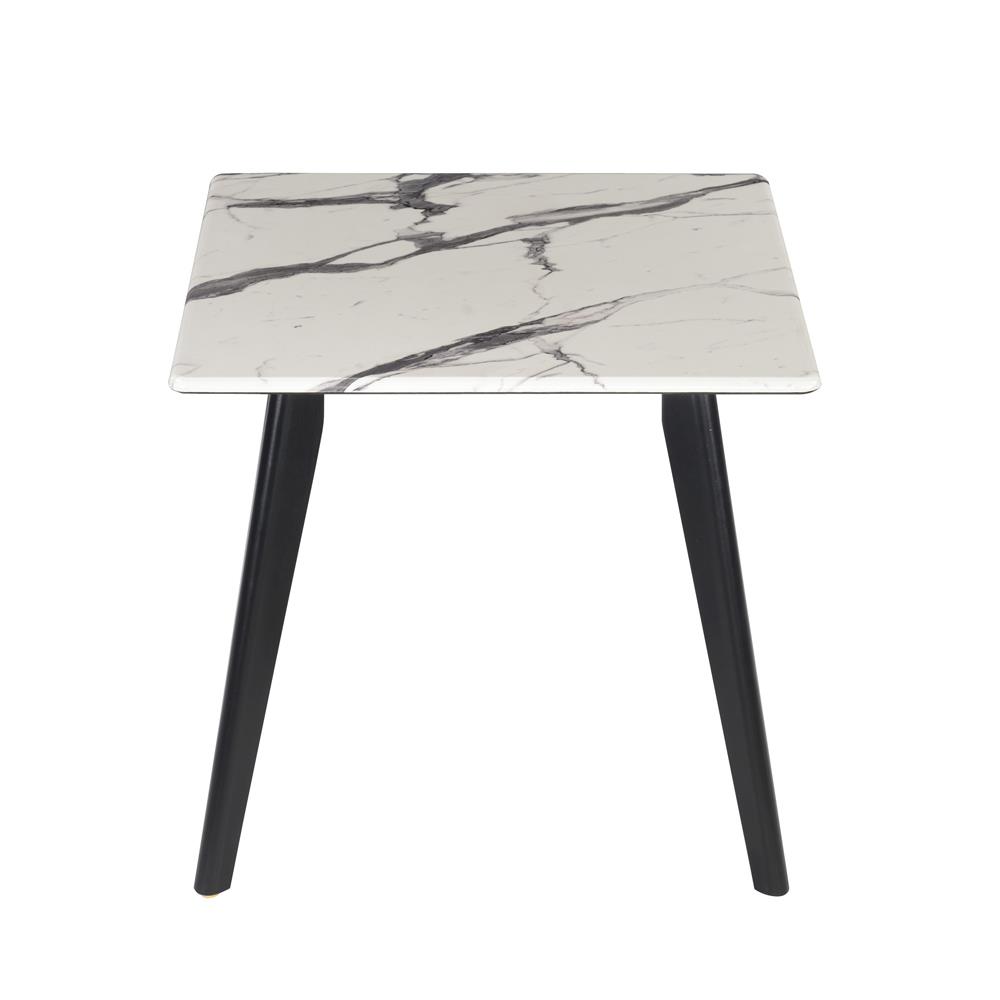 Bayhill Square Faux Marble Top End Table