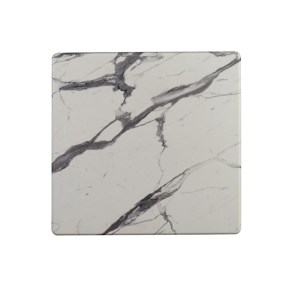 Bayhill Square Faux Marble Top End Table