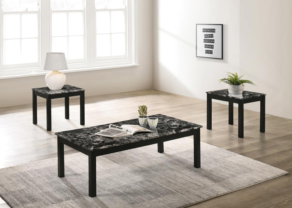 Darius Faux Marble 3-piece Occasional Table Set