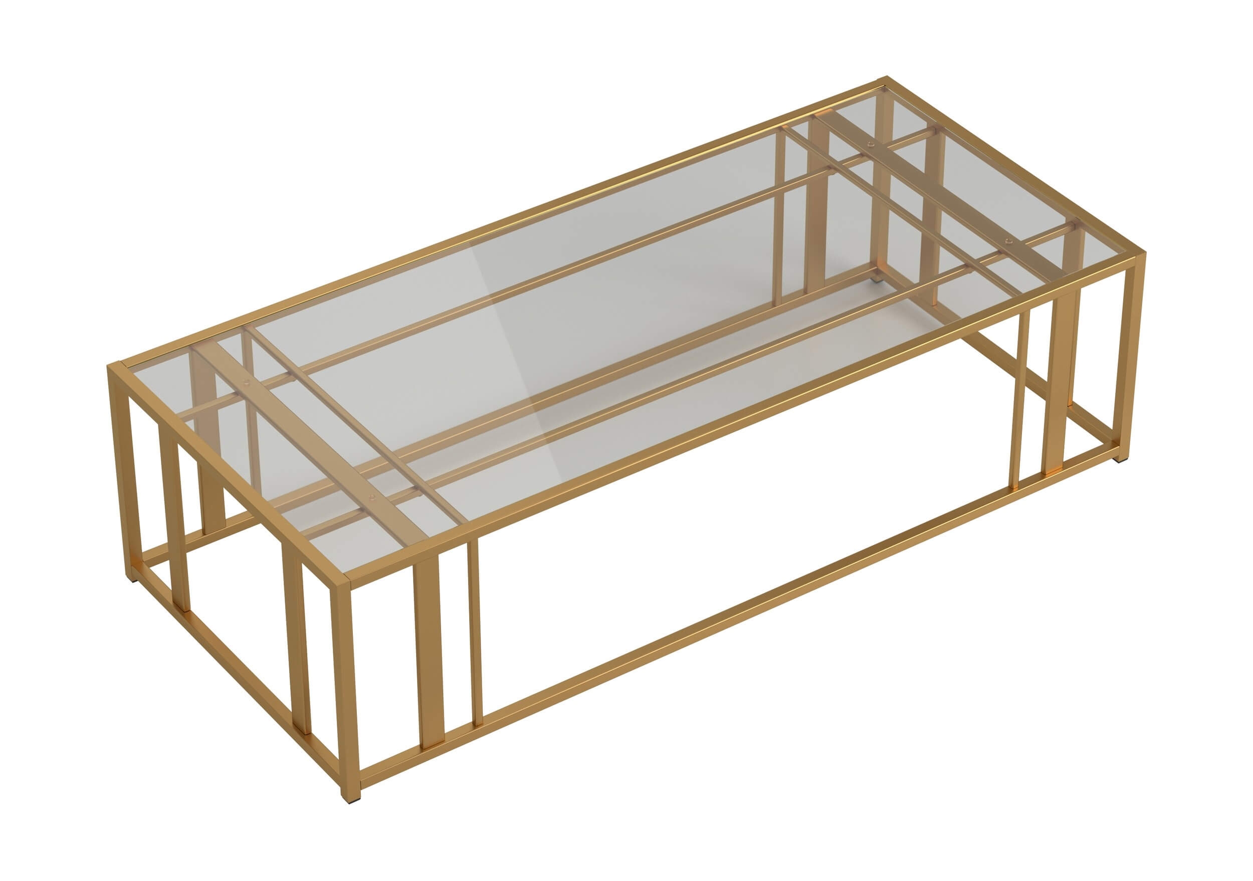 Adri Glass/Metal Coffee Table