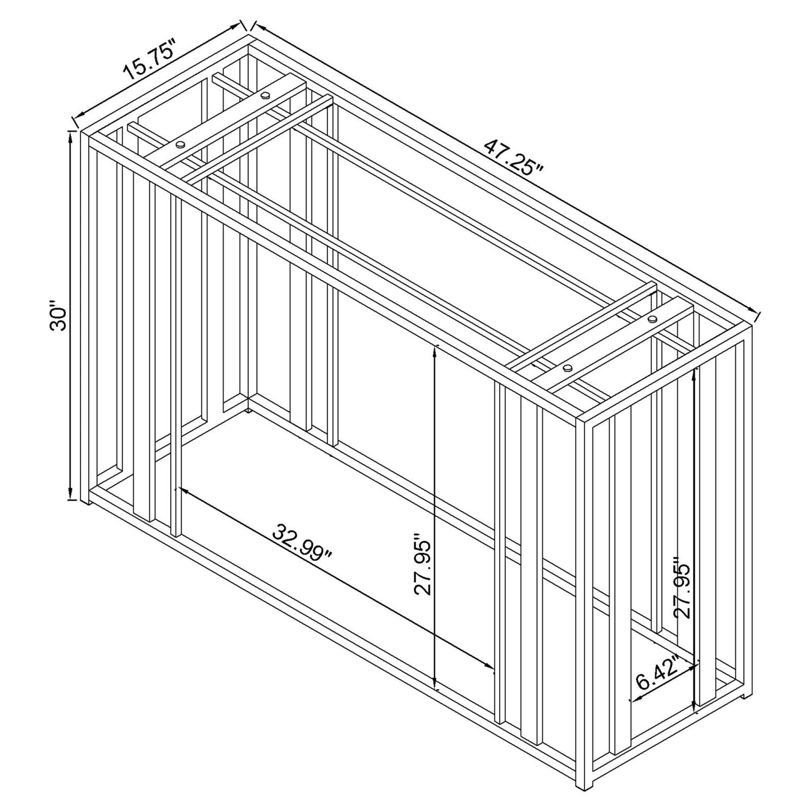 Adri Glass/Metal Sofa Table