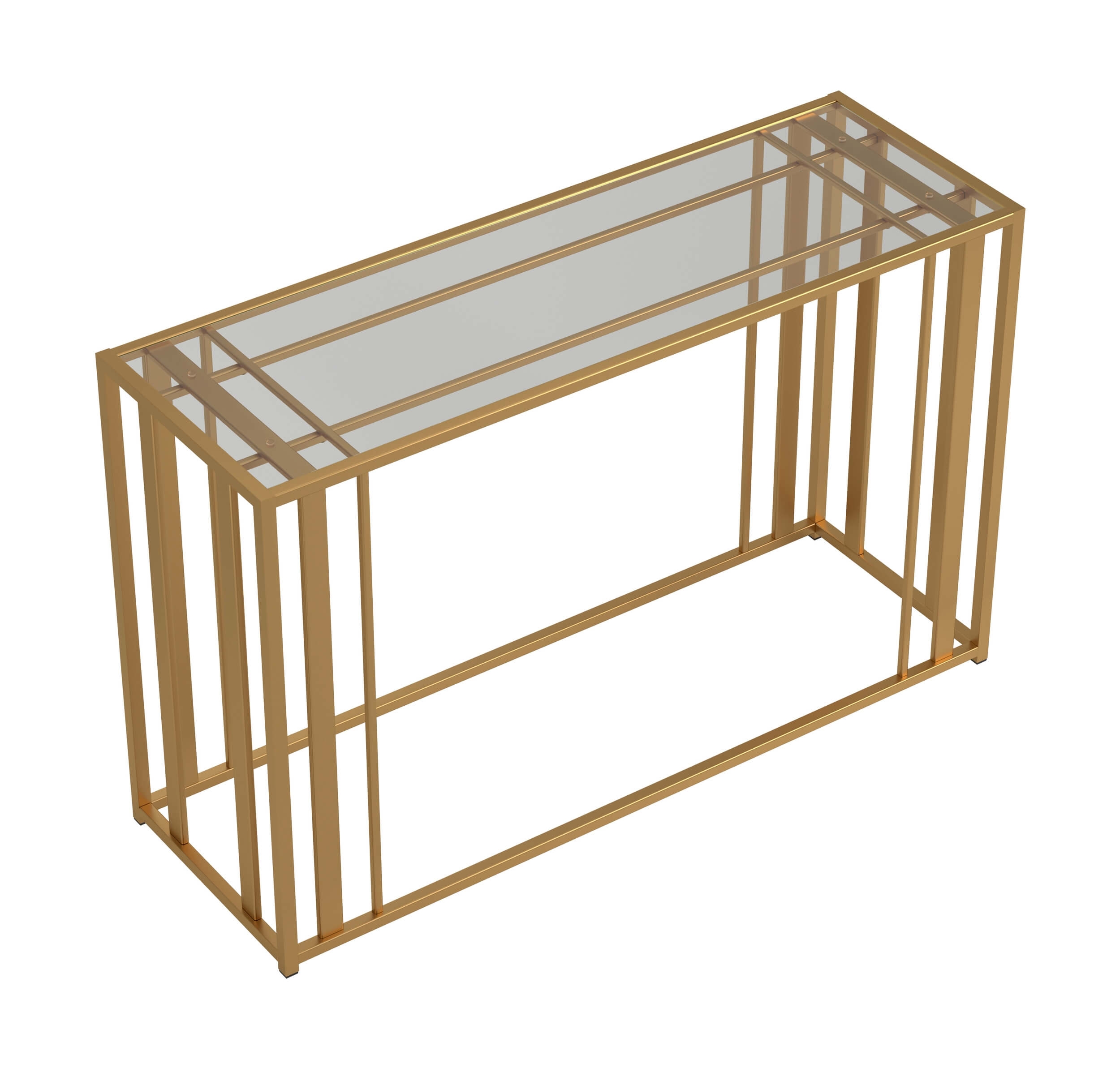 Adri Glass/Metal Sofa Table
