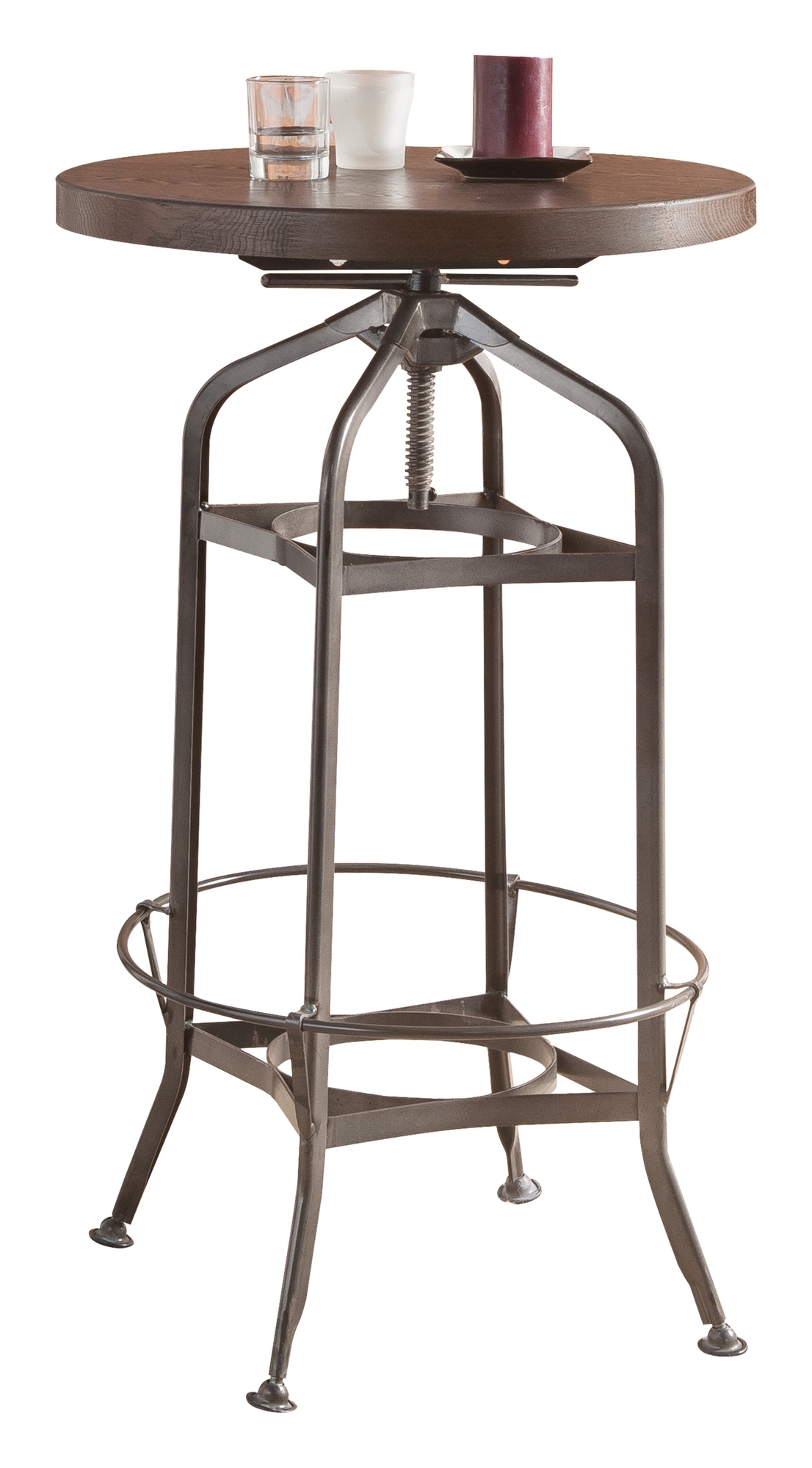 Kaeso Wood/Metal Round Adjustable Bar Set
