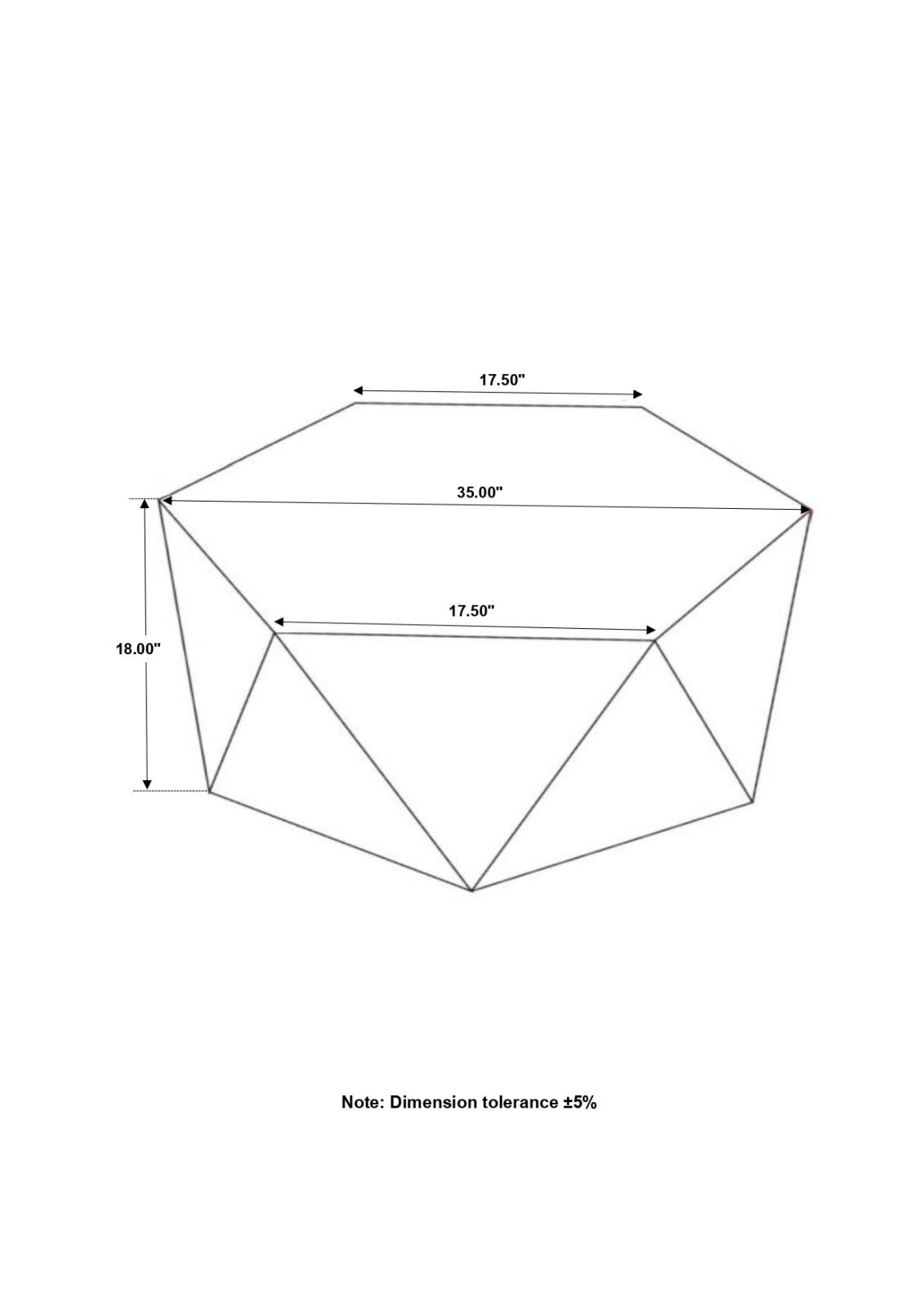 Zalika Mango Wood Hexagonal Coffee Table